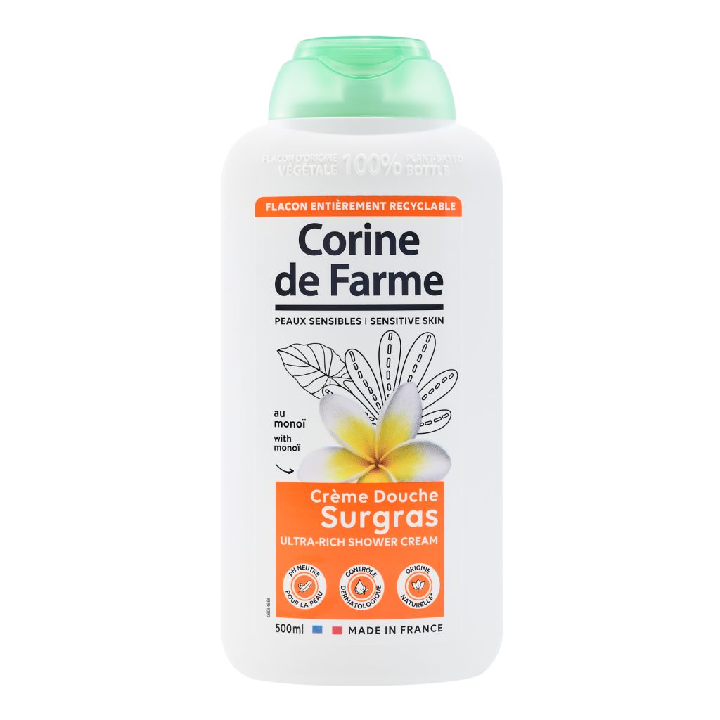 Crema de ducha sobregrasa con Monoï Corine de Farme