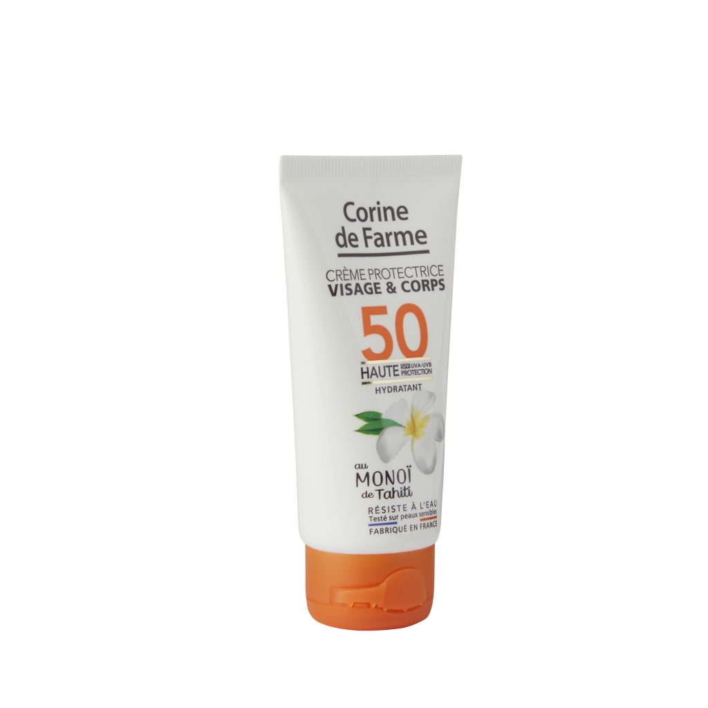 Crema solar facial y corporal SPF50 Corine de Farme